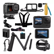 Kit P Gopro Hero 12 11 10 9 Black Estanque Bateria Capa Boia