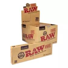 Raw Cones Classic 98s Size | 12 Paquetes | Papel De Liar Nat