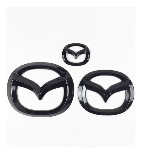 Emblema Negro Parrilla Logo Mazda Cx30 2020 2021 2022 2023 Foto 3