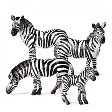 1 Miniatura Animal Zebra Reticulada Adulto Filhote África 