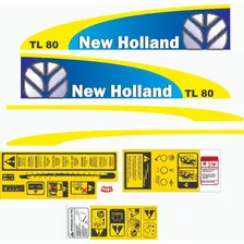 Decalque Faixa Adesiva Compativel Trator Tl 80 Am/azul