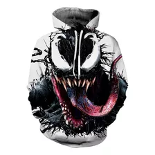 Sudadera Con Capucha Con Estampado 3d De Spider-man Venom