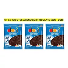 Kit C/3 Pacote Amendoim Chocolate 500g - Dori
