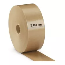 10 Rollos De Cinta Engomada Empaque Papel Kraft 5cm X 75 Mt