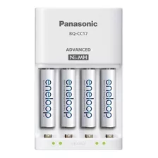 Carregador Panasonic Eneloop 4 Pilhas Aa Mod Bq-cc17 - Usa