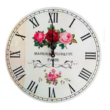Reloj De Pared 29cm Madera Vinilo Moderno Diseño Deco