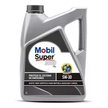 Aceite 5w30 Mobil Super 3000 Xe Sintetico 4lt Bencina Diesel