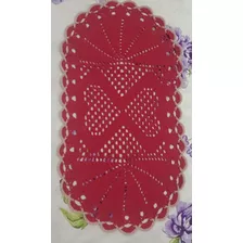 Tapete Oval De Crochê Cozinha Banheiro Sala 60 Cm×40 Cm