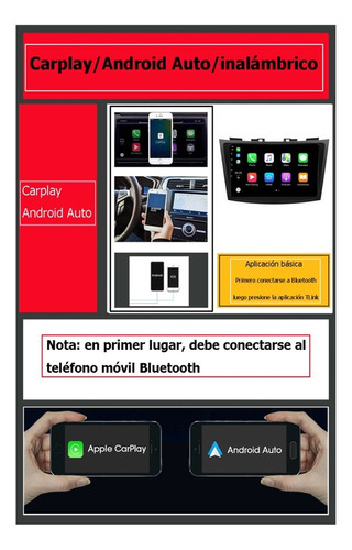 Radio Estereo Android Suzuki Swift 2012-2017 4+32g Carplay Foto 6