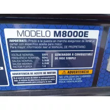 Generador Eléctrico Motomel M8000e 6000w - Excelente Estado