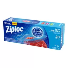 Bolsa Para Freezer Ziploc Mediana 20 Unidades Hermética