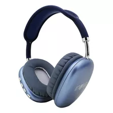 Fone De Ouvido Bluetooth Sem Fio Headphone Wireless Inova Cor Azul
