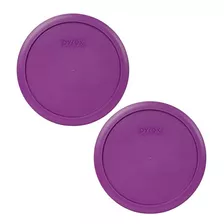 Pyrex 7402-pc Thistle Purple Tapa Redonda De Plástico Para A