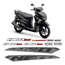 Adesivo Genérico Faixas Scooter Neo 125 Preta 2020 2021 2022