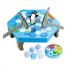 Jogo Quebra Gelo Pinguim Game Com Martelo Clássico Divertido