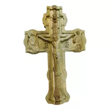 Crucifixo Relevo Em Madeira