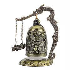 Vintage Dragon Bell Buddhist Small Carved Bronze Collec...