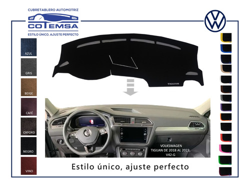Cubretablero Aut. Volkswagen Tiguan 2018 A 2023 Foto 2