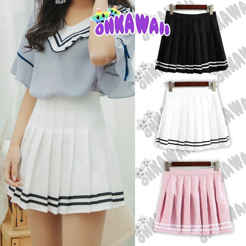 Pollera Tableada Skirt Anime Kpop Hentai Kawaii Goth