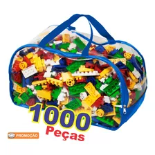 Brinquedo Blocos De Montar Infantil Educativo 1000 Peças