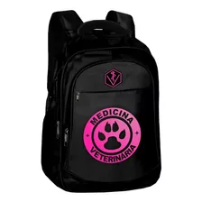 Mochila Medicina Veterinaria Bolsa Faculdade Preta