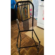 Silla De Tubo Redondo , Sin Tapicería Color Negro Nueva !!!