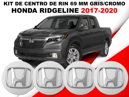 Kit De 4 Centros De Rin Honda Ridgeline 2017-2020  69 Mm Foto 2