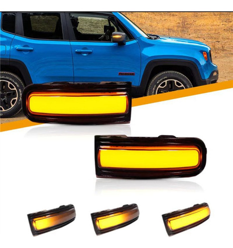 Espejo Led Con Luz De Giro Dinmica Para Jeep Renegade 20, 2 Foto 2