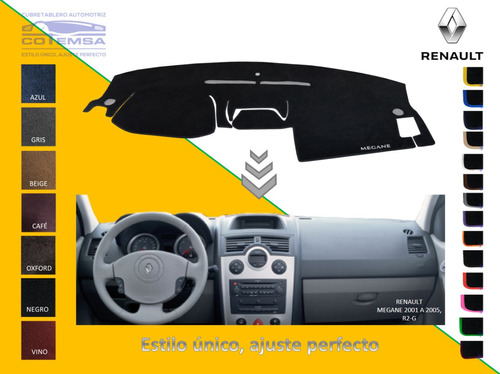 Cubretablero Bordado Renault Megane, 2002 A 2009 Foto 6