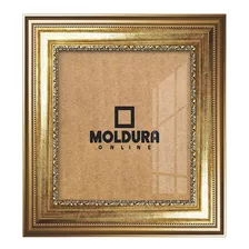 Kit 3 Molduras 31x44 Quadro 44x31 Dourada Clássica C/ Vidro