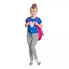 Calça Legging Infantil Brandili Escolar Básica Algodão