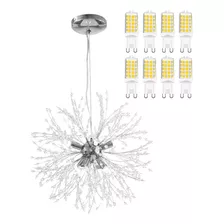 Lámpara Colgante Gypsophila Candelabro De Cristal 8 Luces