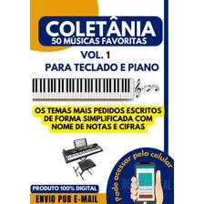 50 Partituras Piano/teclado - Nomes Das Notas + Acordes