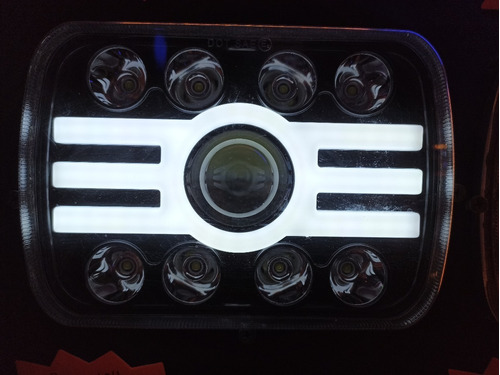 Faro Led Blanco Y Ambar Lupa Ford F150 Pick Up Foto 8