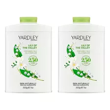 2 Talco Perfumado Yardley Lily Of The Valey 200g 