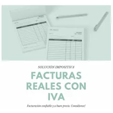 Facturas A Reales Con Iva (credito Fiscal)