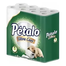 Papel De Baño Pétalo Ultra Care Con 40 Rollos Aloe Vera