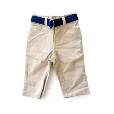 Pantalon Polo Ralph Lauren Bebe Beige Con Cinturon T 6 Meses