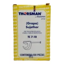 Grapa 100pz 7 Mm Clavo Concreto Cable Redondo Tc 7-10 