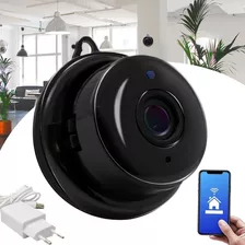Wifi Mini Câmera De Segurança Espiã Visão Noturna Ip Hd E03 Cor Preto
