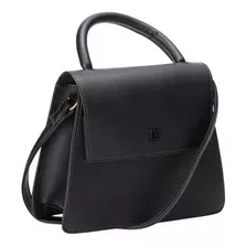 Bolsa Feminina Satchel Flap Bag Julia Preta Ramarim