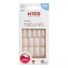 Kiss Ny Unha Salon Natural Medio Quadrado Ksn02br