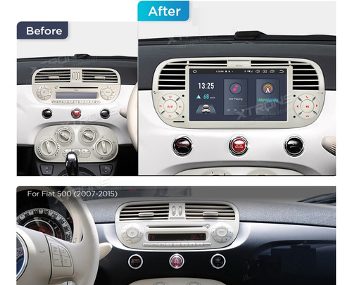 Radio Fiat 500 2009-2015 Carplay Wifi Gps Android Bluetooth Foto 8