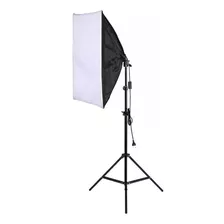 Kit Soft Box Estúdio Luz Continua E27 + Tripe 2m Youtuber