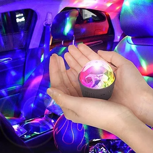 Disco Light For Car Usb Light Flashes With Music Sound Acti