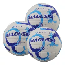 Kit C/ 3 Bolas Magussy Vôlei Matrix Soft Touch Extra Macias