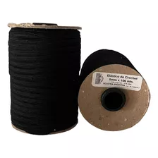 Elastico 5 Mm Negro Rollo X 100 Mts Excelente Calidad