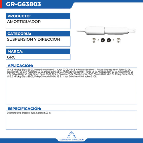 Amortiguador Chevrolet Tahoe 2000-2006 Foto 2