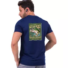 Camiseta Masculina Dry Fit Camisa Pesca Brinde Manguito