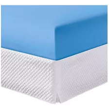 Lençol Avulso Casal Cama Box 180 Fios Cor Azul